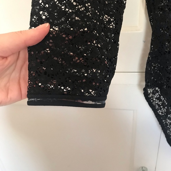 VICTORIA’S SECRET Black Floral Lace Bodysuit Small - Picture 6 of 11